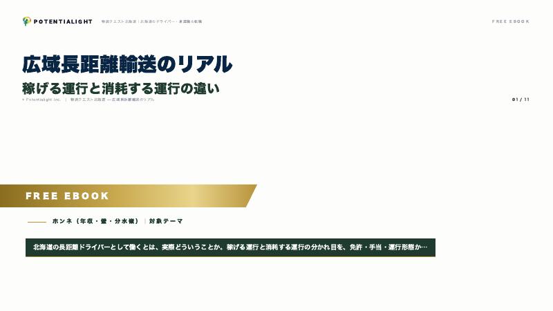 広域長距離輸送のリアル eBook表紙